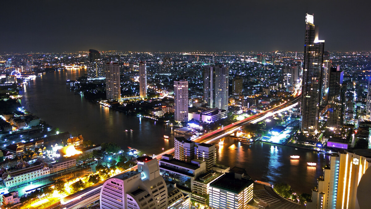 Bangkok bei Nacht - vom Lebua State Tower fotografiert