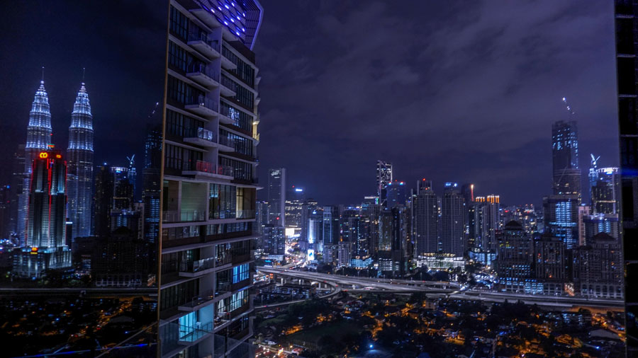 Kuala Lumpur - Petronas Towers - View from Setia Sky Residence